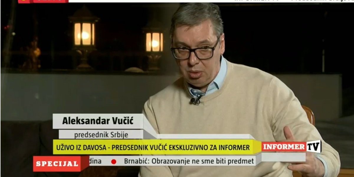 EKSKLUZIVNO ZA INFORMER! Vučić iz Davosa: Dolaze velike promene u svetu, država mora da napravi plan do 2032. godine