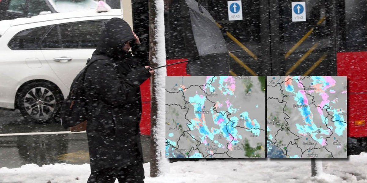 (MAPA) Stiže nova tura snega! Najnovije upozorenje RHMZ: Preti nam jedna opasna pojava!