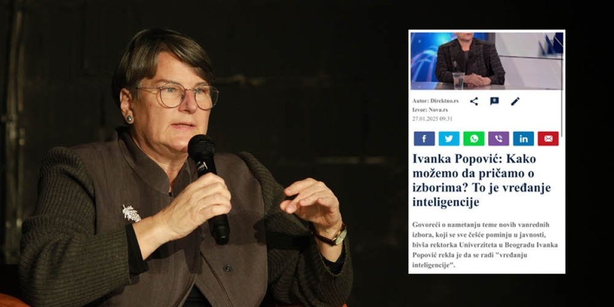 Potpuno skrenula sa uma! Bivša rektorka bi ministarsku fotelju preko ulice: Nećemo izbore ni po koju cenu! (FOTO)