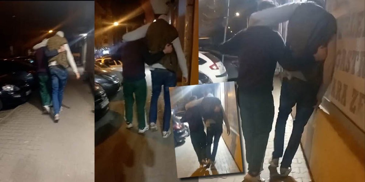 TRI MESECA OD TRAGEDIJE OBELEŽILI ALKOHOLOM: Demoliranog studenta vuku kroz Novi Sad, ne može da stoji na nogama (FOTO/VIDEO)