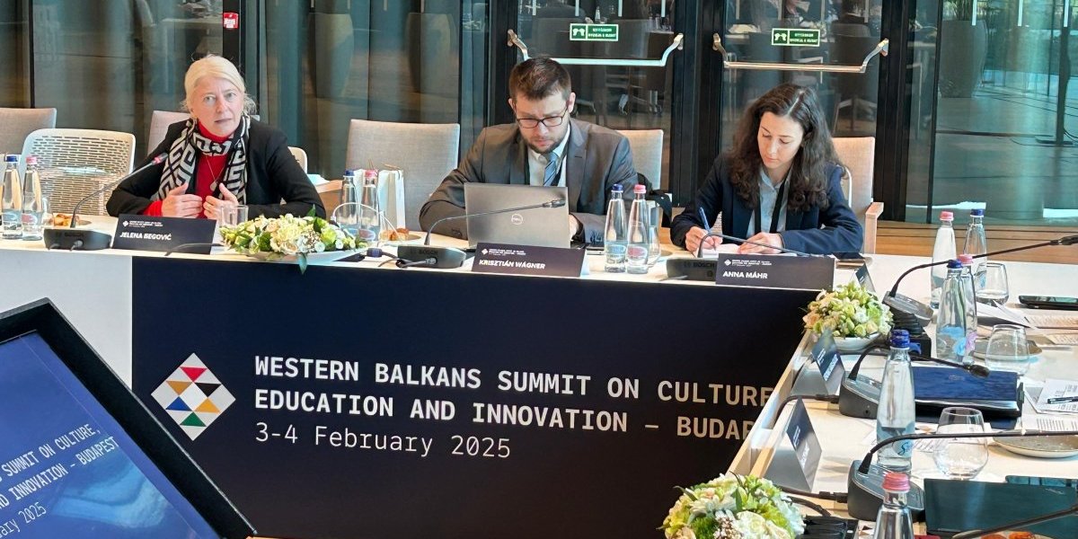Ministarka dr Jelena Begović na Samitu o kulturi i obrazovanju Zapadnog Balkana u Budimpešti