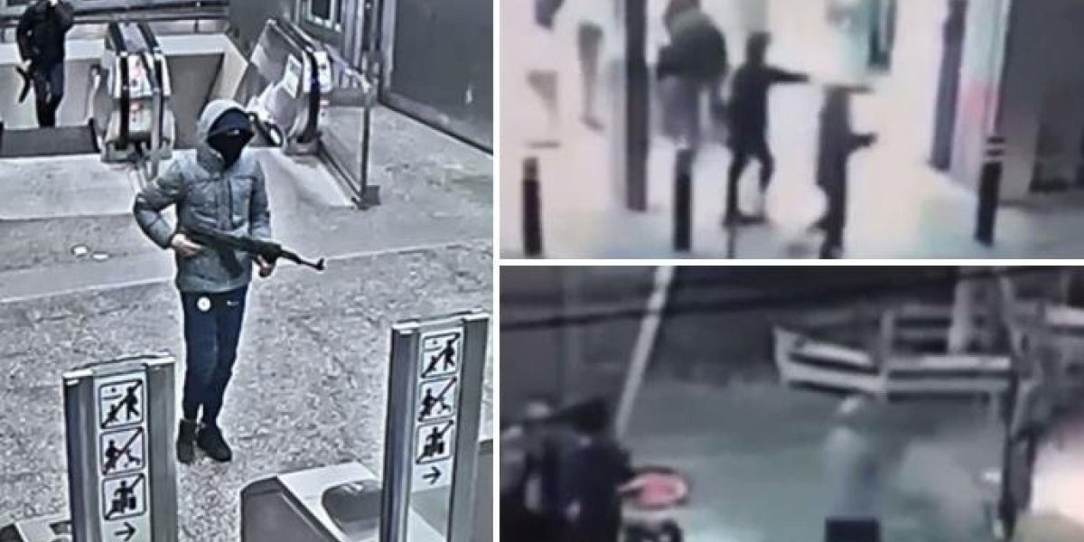 Novi snimci stravične pucnjave u Briselu! Maskirani muškarci naoružani kalašnjikovima otvaraju vatru i beže u tunel metroa! (VIDEO)