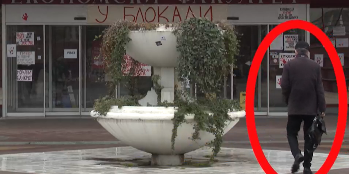 Ušunjao se ko puvanjak! Rektor Đokić se zamaskirao i krišom ušao na tajni sastanak! (VIDEO)