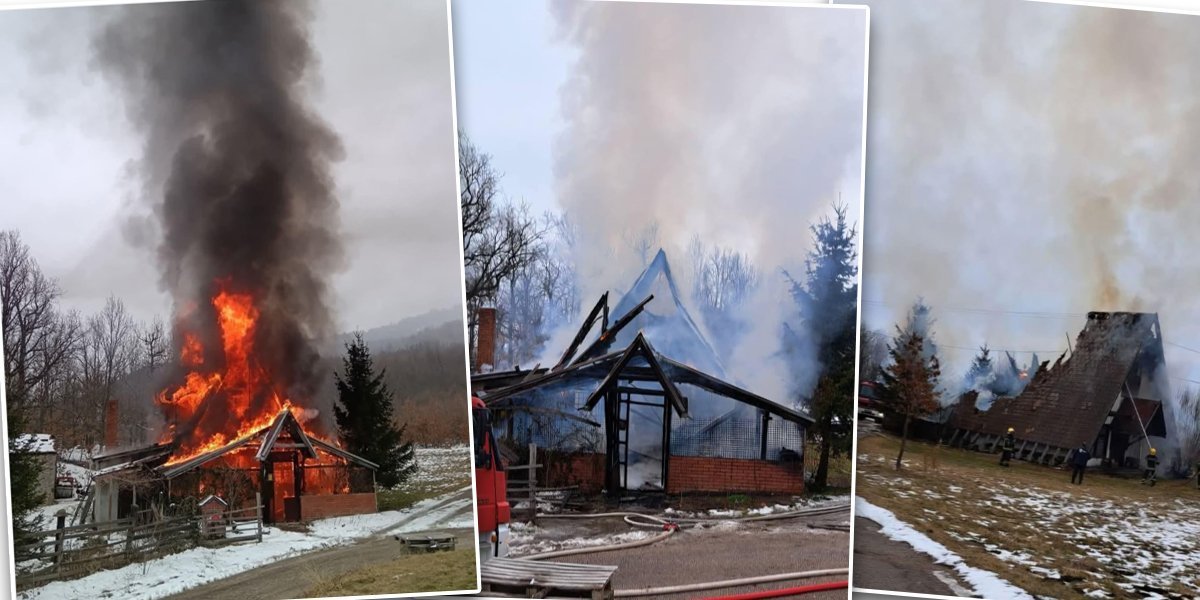 Kuća izgorela do temelja! Drama na planini Radan! (FOTO)