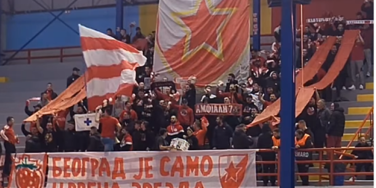 Zvezda i Olimpijakos - braća zauvek! "Beograd je samo Crvena zvezda" u Atini (VIDEO)