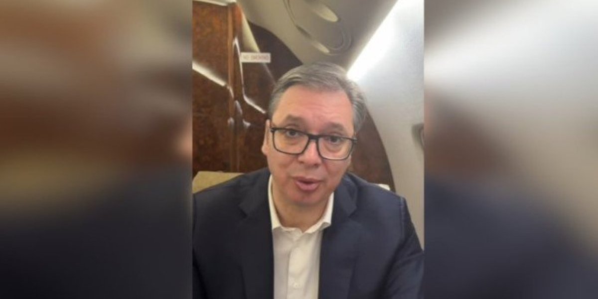 Vučić krenuo u Banjaluku! Predsednik se oglasio iz aviona: Večeras, kad je najteže, idemo da pružimo podršku! (VIDEO)