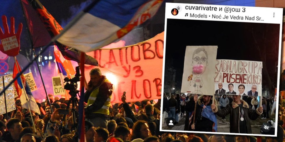 Takozvani studenti pokazali svoje pravo lice! Ekstremna manjina najstrašnije vređa, a prave se "fini"! (FOTO)