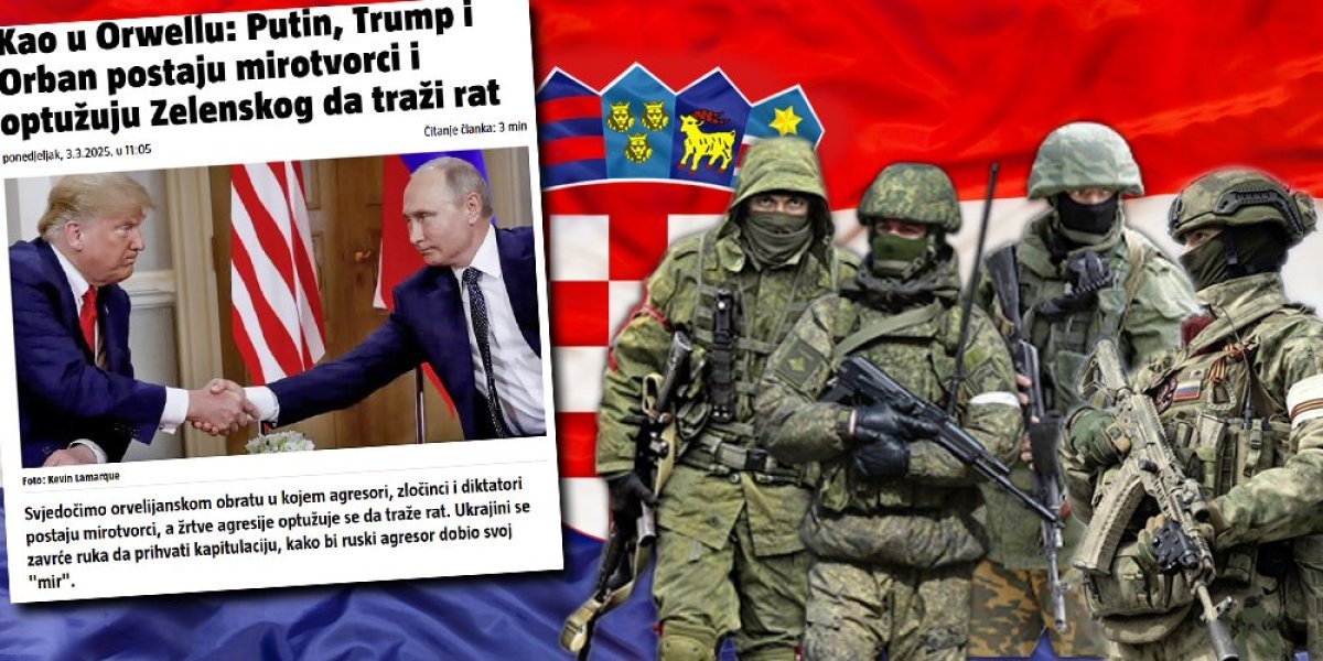 Pomenuli i Miloševića! Hrvati zbog Trampa i Putina dobili nervni slom: Ratnohuškački mediji plaču kao kišna godina!