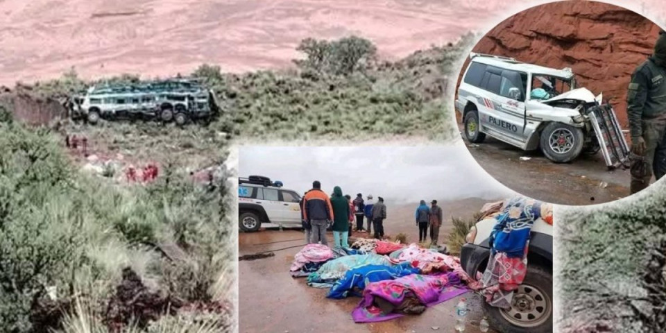 Padali su niz jarugu 500 metara! Kamion i autobus se sudarili, 15 ljudi izgubilo život u Boliviji! (FOTO)