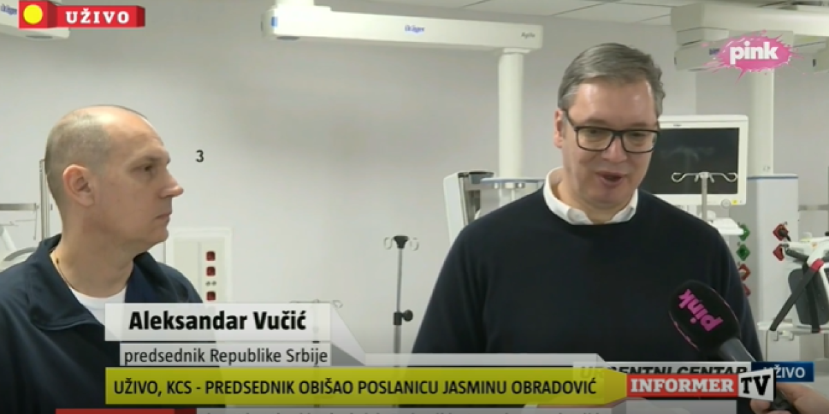 Vučić ponovo posetio povređenu Jasminu Obradović! Predsednik otkrio šta je izjavila poslanica!