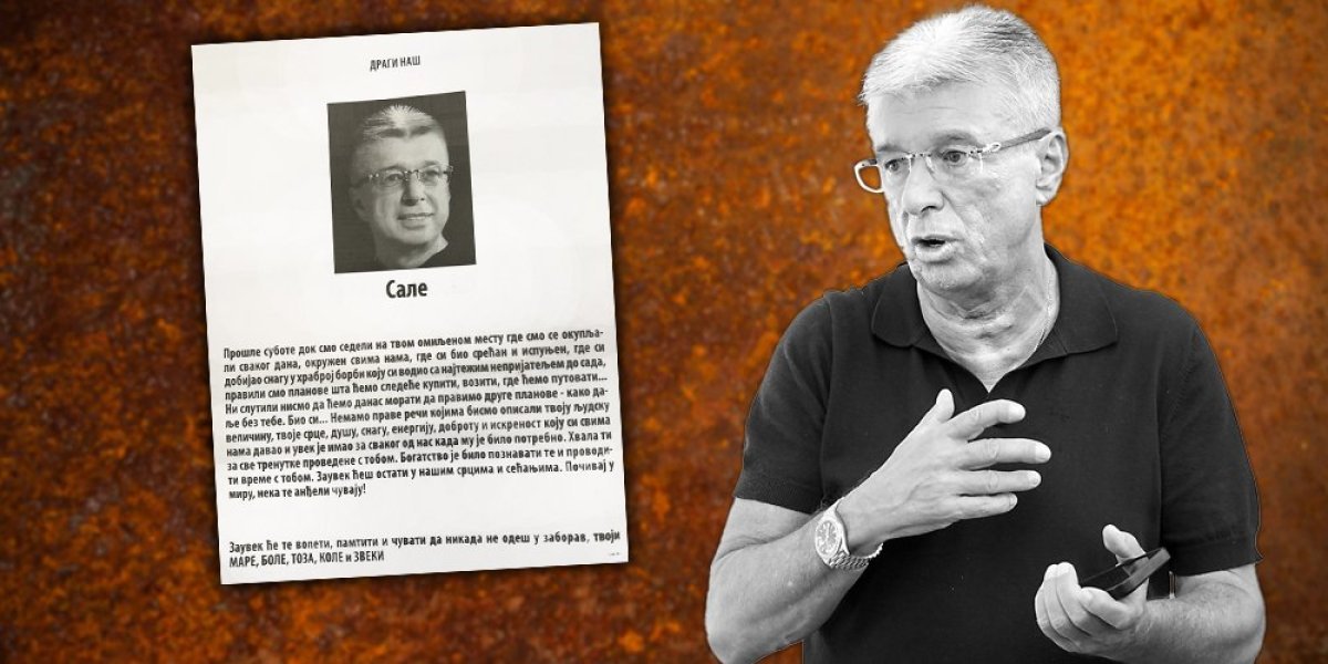 "Prošle subote smo pravili planove, a sada te nema": Najbliži prijatelji Saše Popovića emotivnim rečima se oprostili od njega