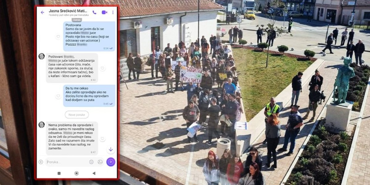 Sramno spinovanje "žute profesorke"! Neopravdani za decu koja ne žele da protestuju?! (FOTO)