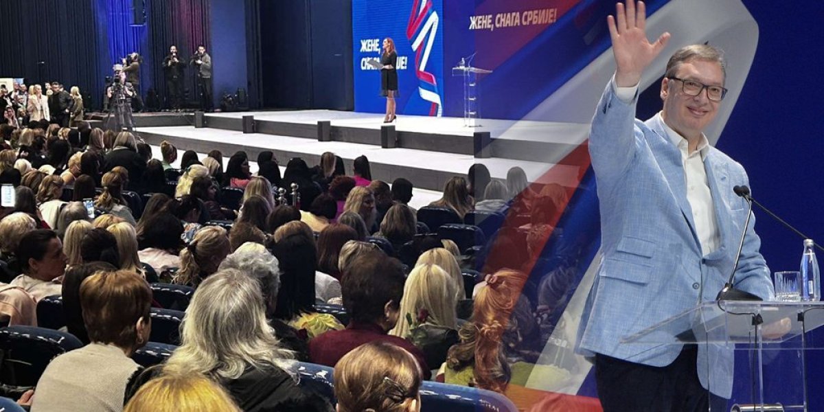 "Žene su uvek odgovornije i ozbiljnije od muškaraca! Vučić na skupu u Sava Centru poslao moćnu poruku! (FOTO/VIDEO)
