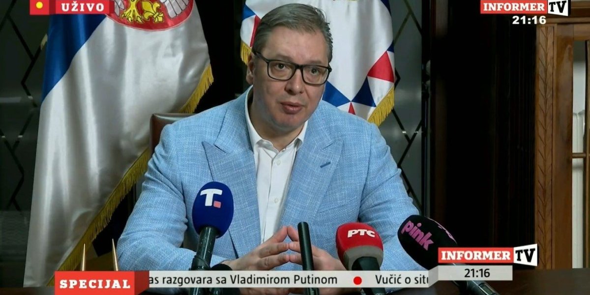 Siledžije, nasilnici, batinaši, nemaju nikakvu šansu! Vučić iz Predsedništva: Dosta smo bili strpljivi, pobediće Srbija! (VIDEO)