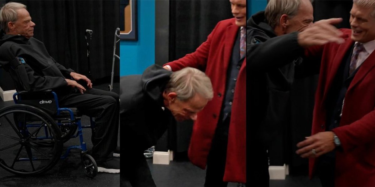 (VIDEO) Čudo! Rvač ustao iz kolica posle 15 godina, i to kada je čuo da je primljen u Kuću slavnih!