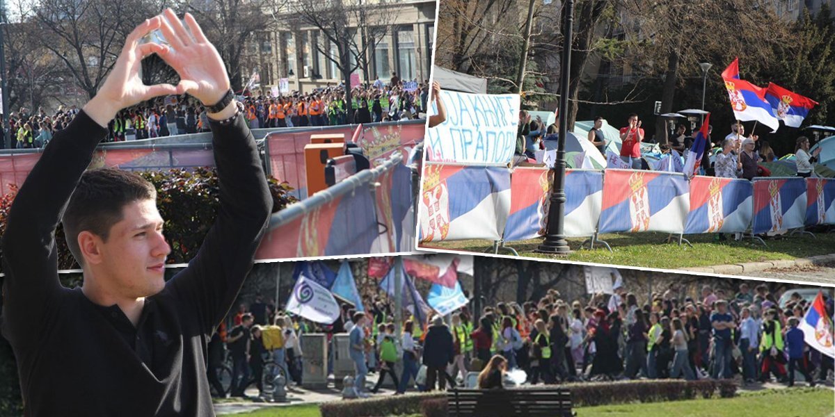 Studenti koji hoće da uče poslali poljupce i srca provokatorima! Na uvrede odgovorili porukama ljubavi (FOTO)