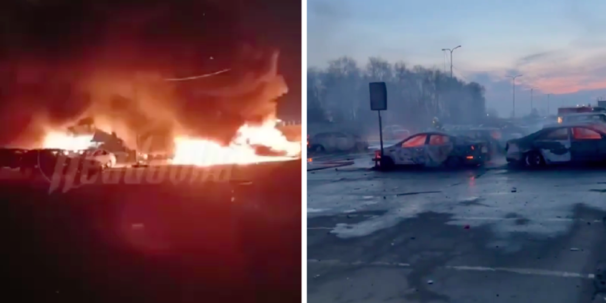 (VIDEO) Apokaliptične scene iz Moskve, kao iz horor filma! Nakon stravičnog razaranja izbio požar, sve nestalo u plamenu!