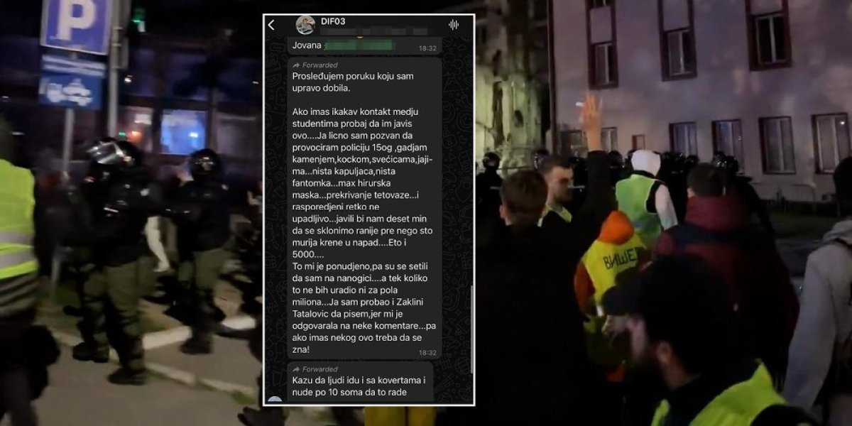 BLOKADERI SPREMNI NA SVE, NUDE MITO ZA NAPADE! "Nudili su mi 5.000 dinara da provociram policiju!" (FOTO)