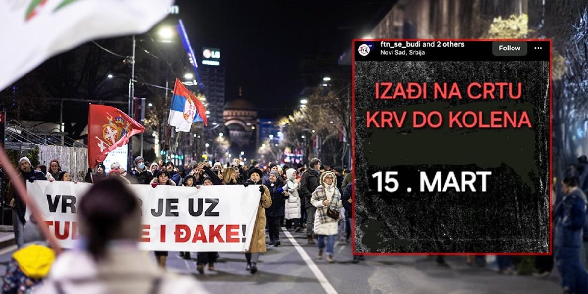 KRV DO KOLENA! Zloslutna poruka na nalogu FTN, reagovala policija!