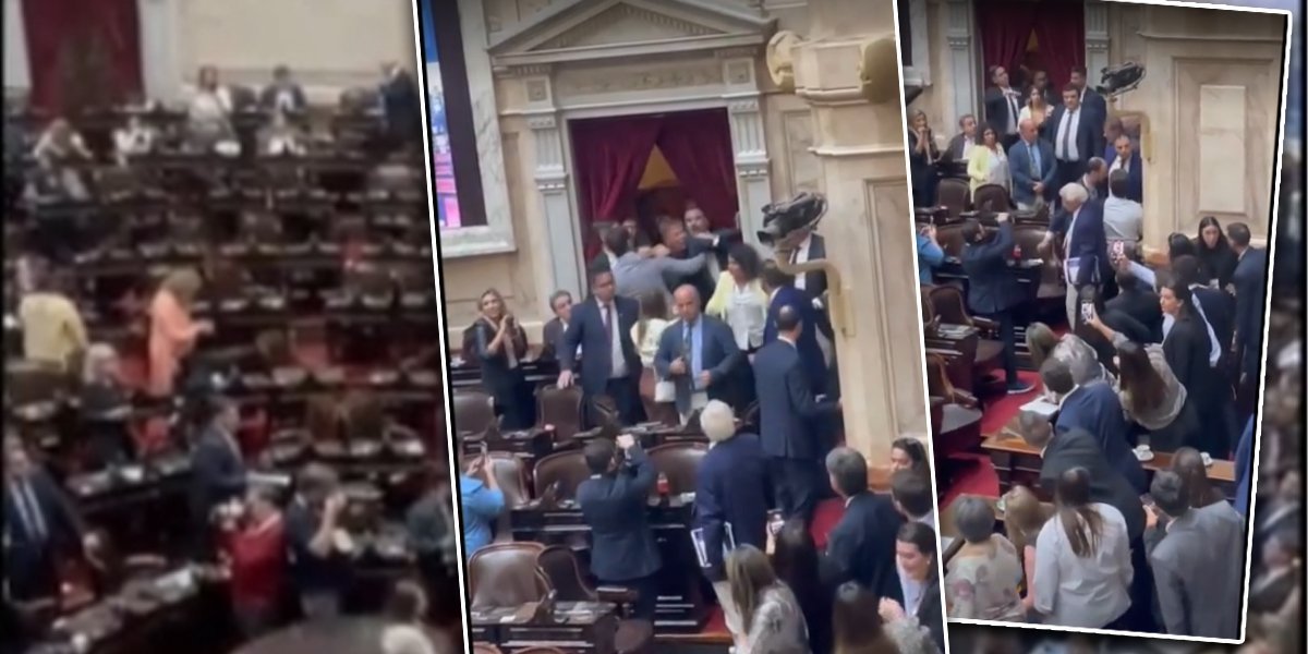 (VIDEO) Brutalni obračun u Argentini! Poslanici šakama zavodili red, nastao haos!