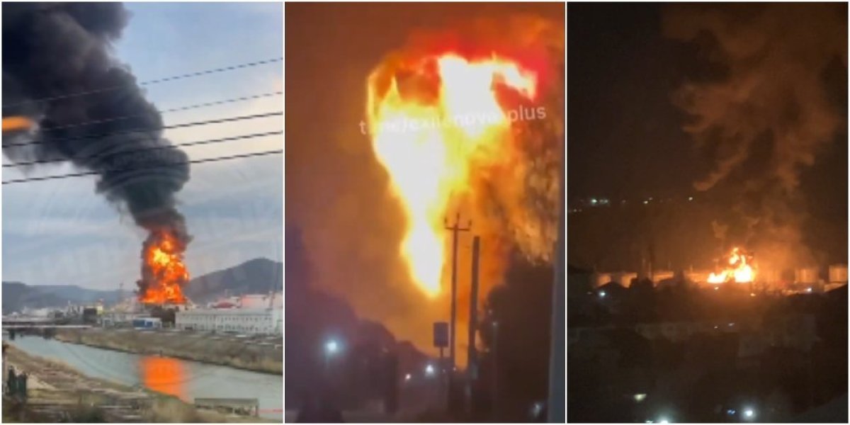 Žestok udar na Rusiju u zoru, sve je u plamenu! (VIDEO)