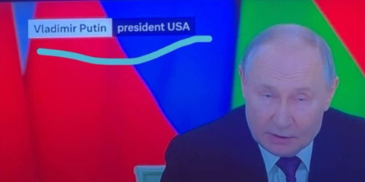 Skandal na švedskoj televiziji! Putina potpisali kao predsednika SAD,  odmah reagovala ambasada Rusije! (FOTO)