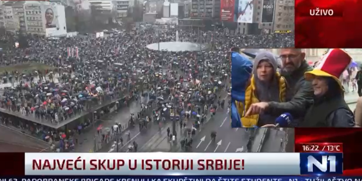 "Ako se večeras izvuku, treba da se ubijemo"! Monstruozna poruka tokom protesta u Beogradu na N1 (VIDEO)