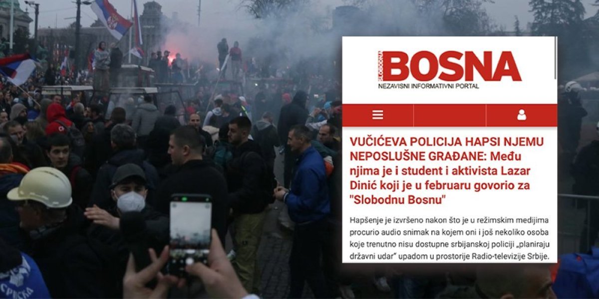 Islamistička "Slobodna Bosna" stala u odbranu terorista: Otkud Srbiji pravo da hapsi one studente koji su planirali državni udar?!