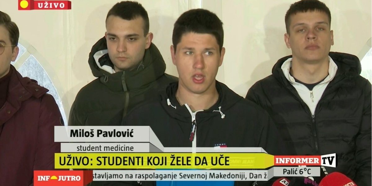 Studenti iz Pionirskog parka: Podneli smo krivičnu prijavu protiv rektora Đokića (FOTO/VIDEO)
