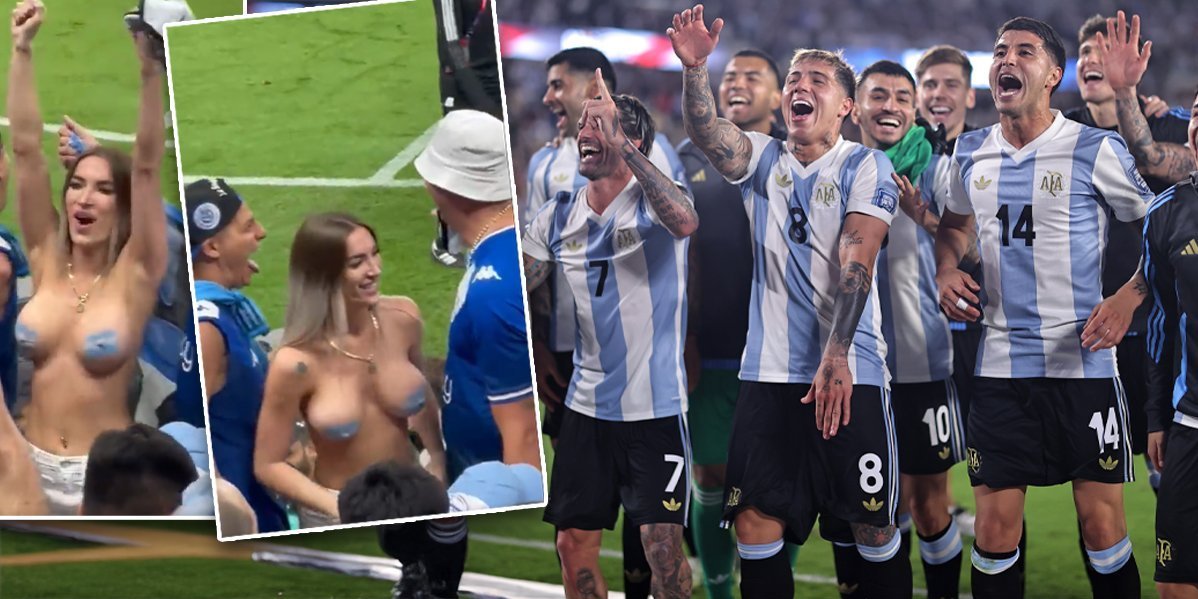 Gola navijačica u publici selotejpom prekrila bradavice, sve se ocrtalo! Niko nije gledao utakmicu, muškarcima pale vilice! (VIDEO)