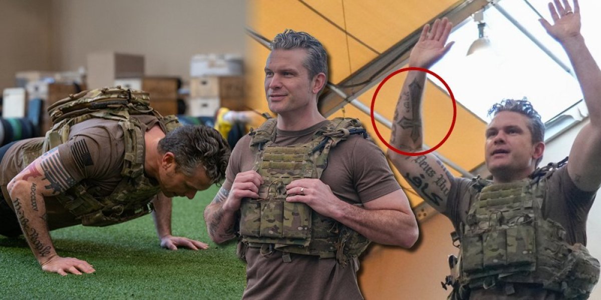 Opa! Šef Pentagona pokazao tetovaže na isklesanom telu, ljudi poludeli u komentarima, značenje je pomalo jezivo! (FOTO)