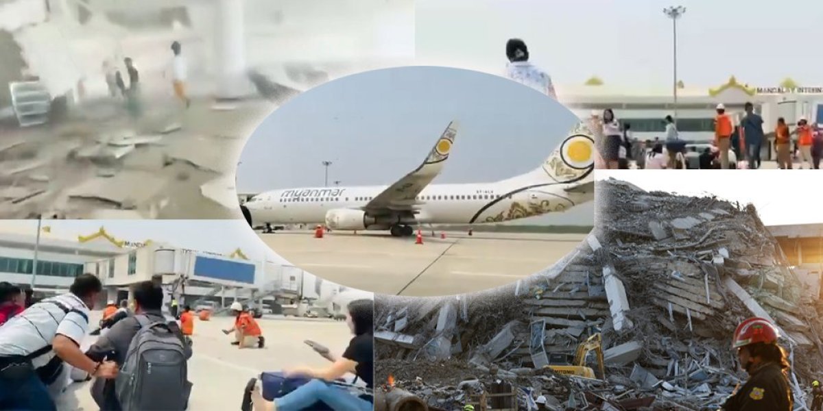 Šokantne scene na aerodromu u trenutku zemljotresa, pogledajte avion! Sve se ruši, sirene pište, jedan detalj sve govori! (VIDEO)