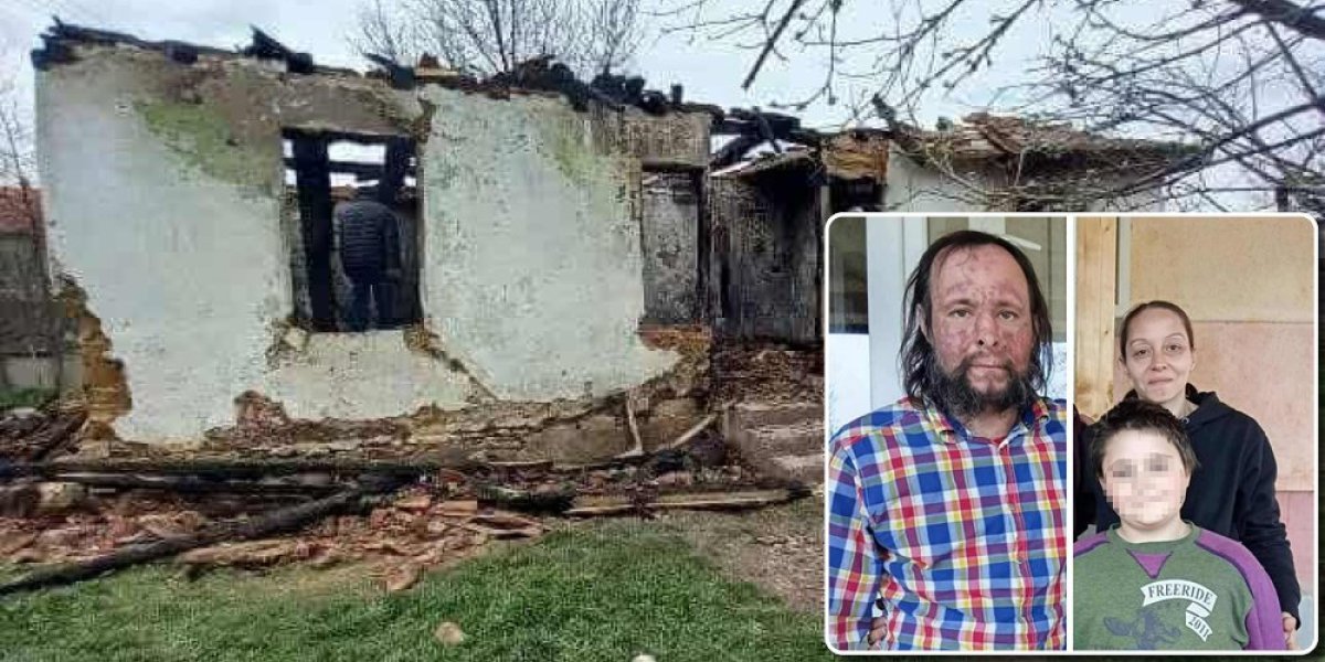 Sačuvali goli život! Miljkovićima u požaru izgorela kuća, potrebna im je pomoć!