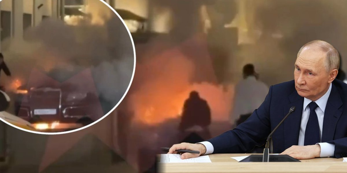 (VIDEO) EKSPLODIRALA PUTINOVA LIMUZINA! Drama u Moskvi, detonacija zatresla i zgradu FSB-a!