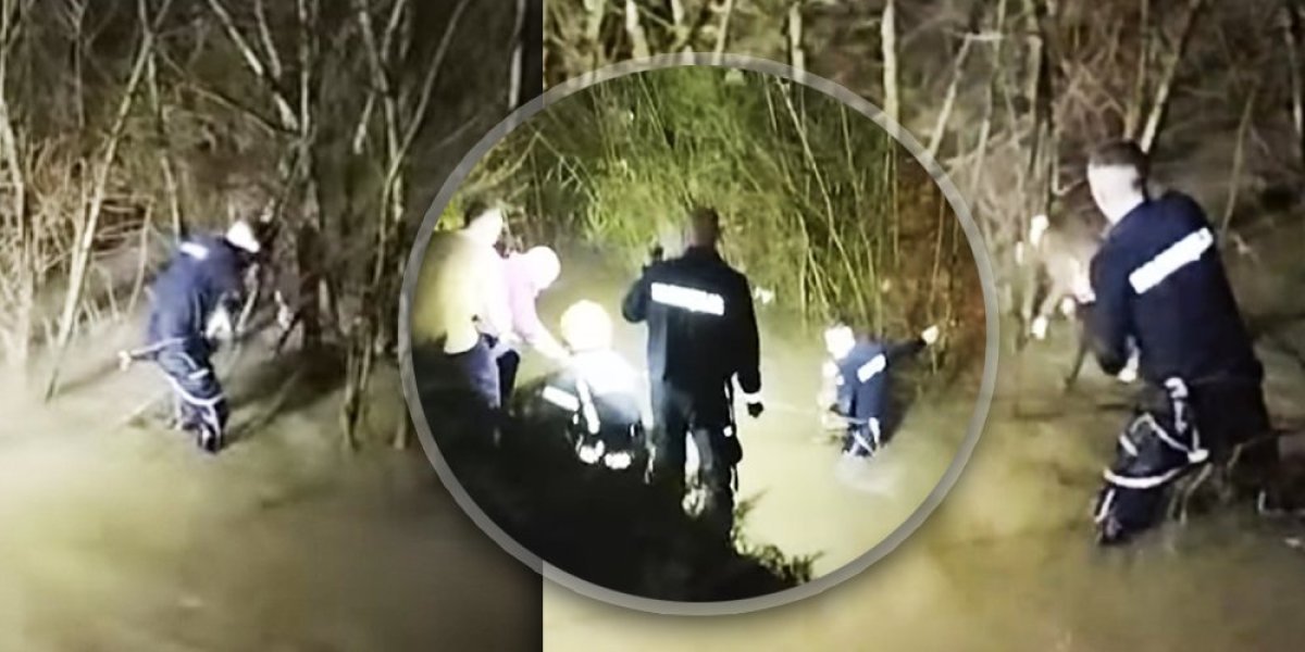 Drama u nabujaloj Đetinji! Vlasnik je upao u reku sa psom, ubrzo morao da se bori za vlastiti život (VIDEO/FOTO)