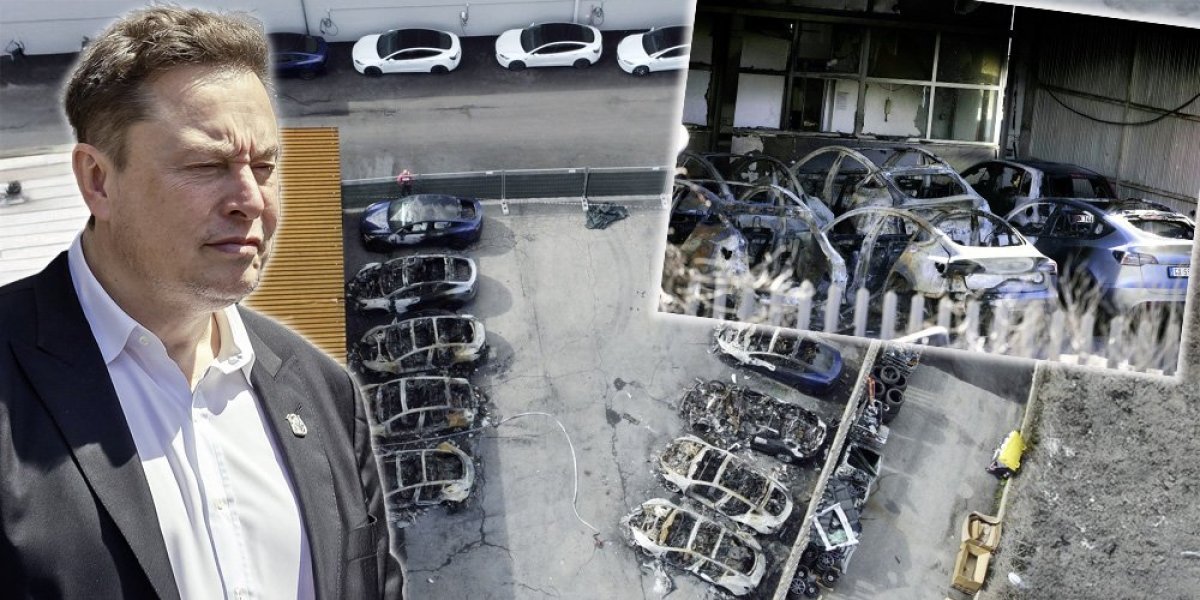 (VIDEO) Zapaljen salon Tesla automobila u Rimu! Mask van sebe, hitno se oglasio: Ovo je terorizam...