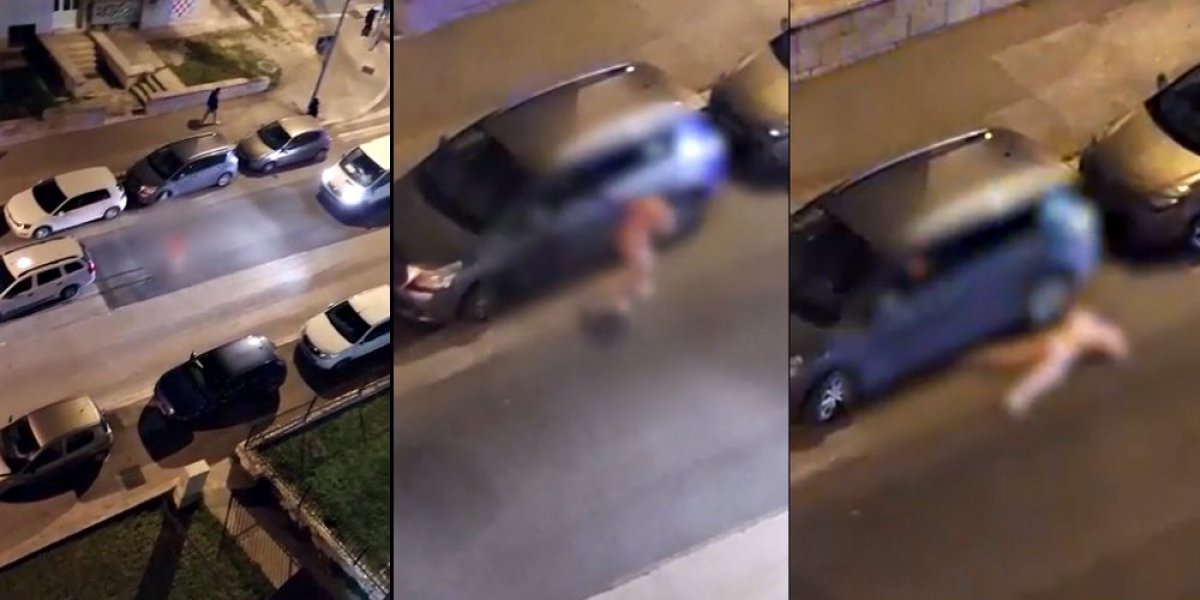 (VIDEO) Skinuo se go, pa grizao ljude na ulici! Drama u komšiluku, policija hitno reagovala!