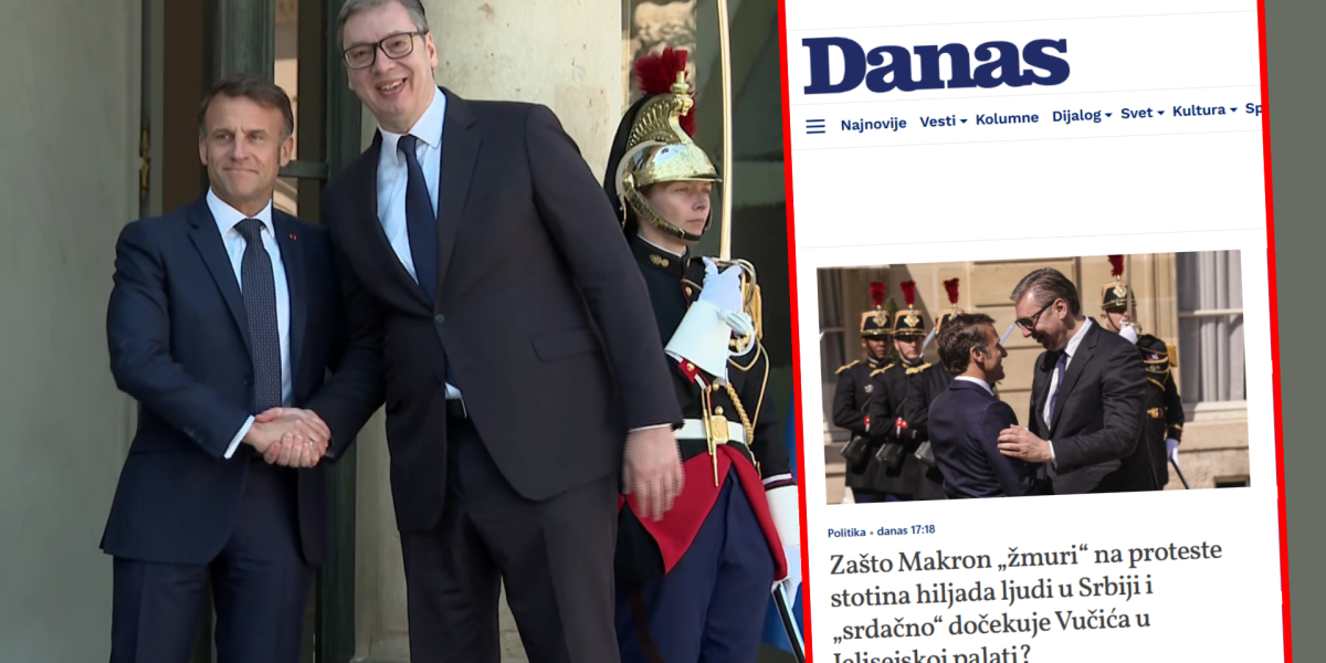 PALI U OČAJ! Opozicija i tajkunski mediji pred nervnim slomom: Zašto Makron prima Vučića uz najviše počasti?!