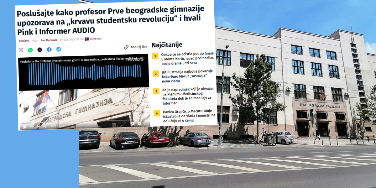 Napali profesora zbog Informera: Tajkunski mediji pokrenuli sramnu hajku!
