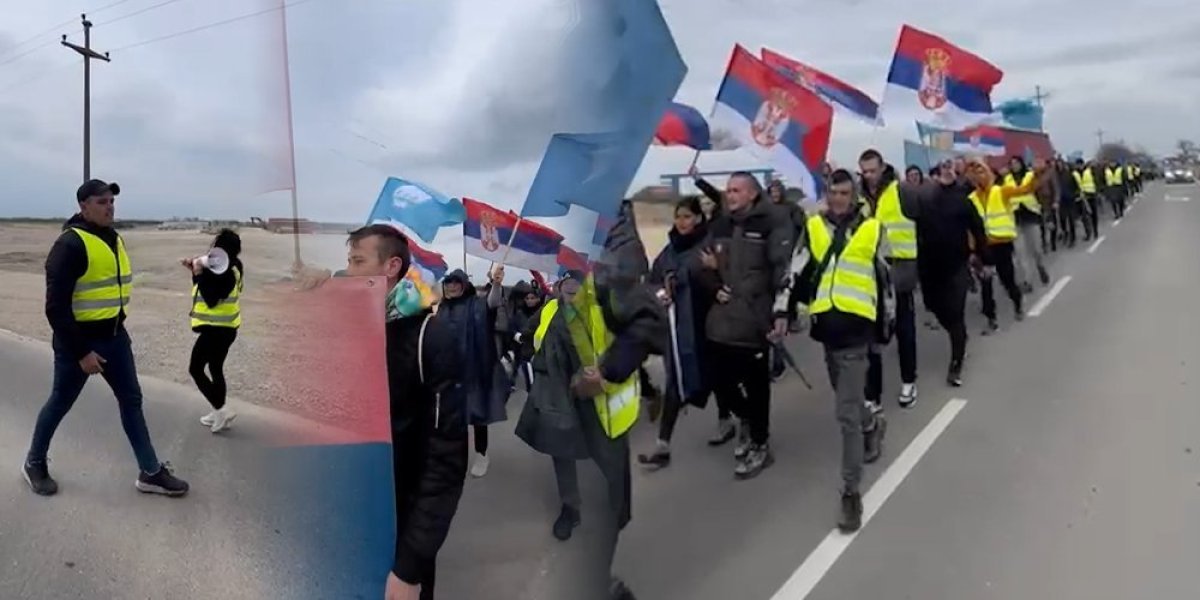 Nastavljaju putem Beograda - Studenti iz Novog Sada na putu Banovci-Batajnica! (VIDEO)