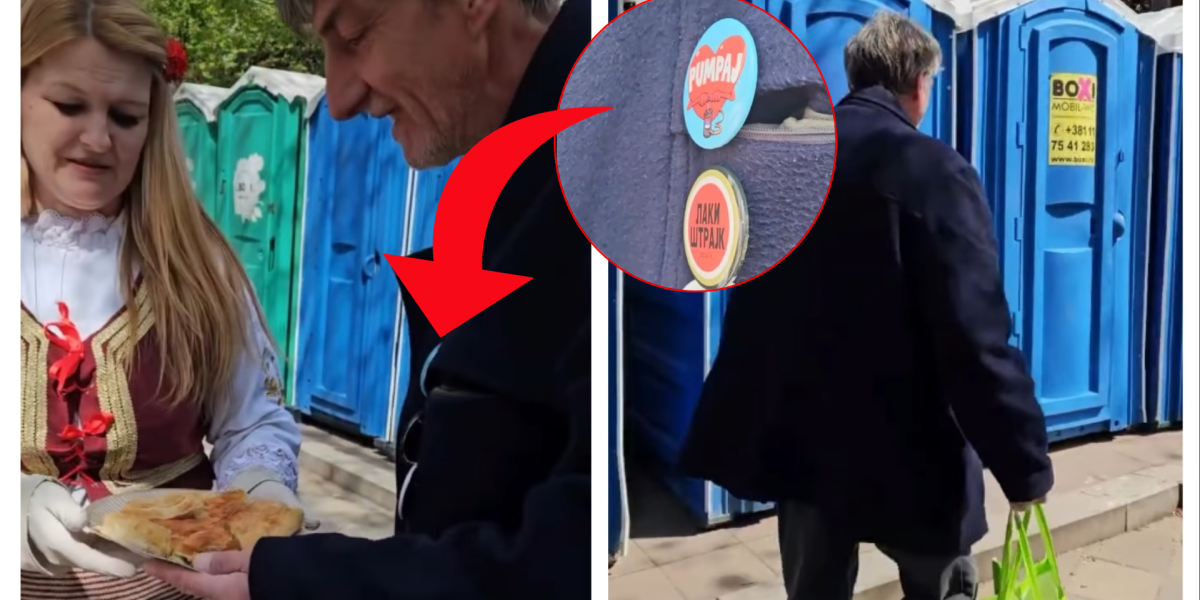 (VIDEO) Najlepša slika Srbije! Dan kada je pristojna "sendvičarka" nahranila blokadera!