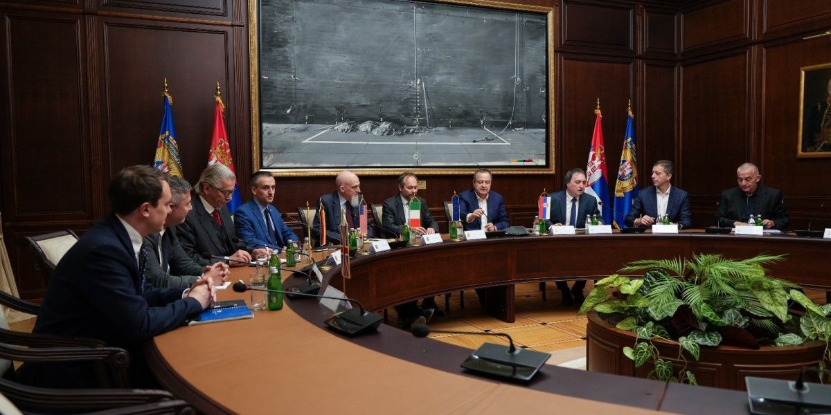 Ministri Dačić, Đurić i Vujić sa predstavnicima zemalja Kvinte