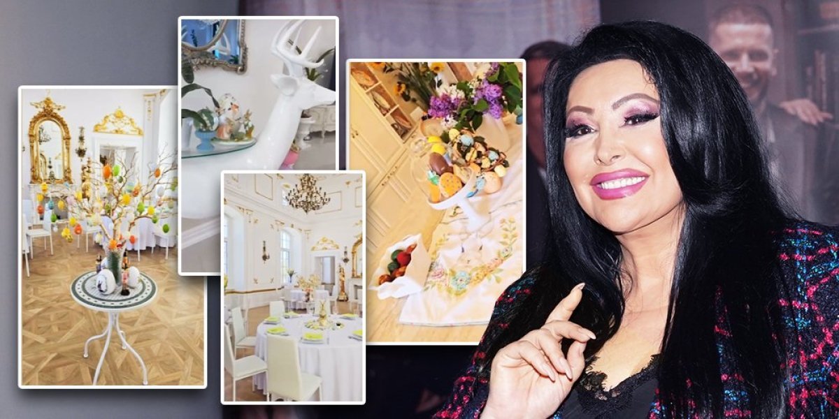 Zavirite u unutrašnjost dvorca Dragane Mirković! Pevačica nije štedela na vaskršnjoj dekoraciji