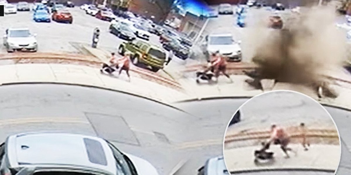 Šokantna scena u Njujorku! Šahta eksplodirala sekundu nakon što je žena prošla sa decom (VIDEO)