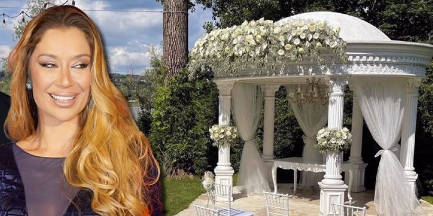 Obezbeđenje opkolilo salaš na kom Tea Tairović pravi svadbu! Mladenci stigli u skupocenom automobilu!