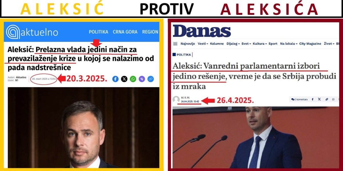 Šizofrenija opozicije i blokadera! Aleksić protiv Aleksića (FOTO)