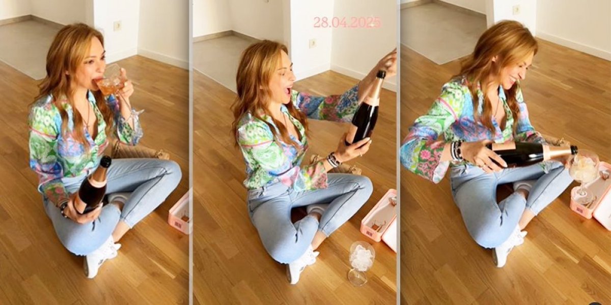 Naša pevačica kupila treći stan! Vrišti od sreće, odmah otvorila šampanjac (VIDEO)