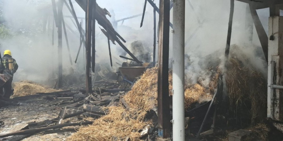 Stravičan prizor u blizini Loznice! Vatrena stihija gutala sve pred sobom! (FOTO)