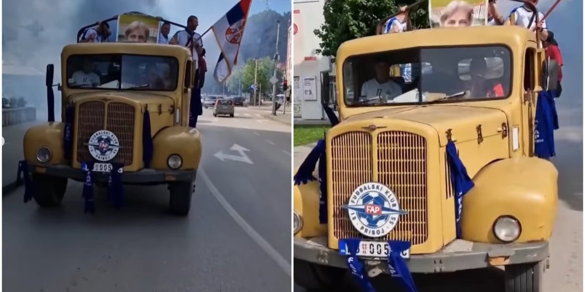 Ludnica u Priboju! FAP-ova "trinaestica" prodefilovala gradom u čast velikog uspeha! (VIDEO)