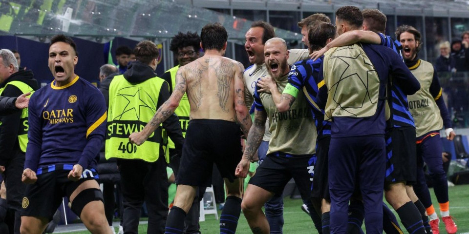 Inter u finalu Lige šampiona! Italijanski tim posle spektakla za pamćenje i sedam golova srušio Barsu